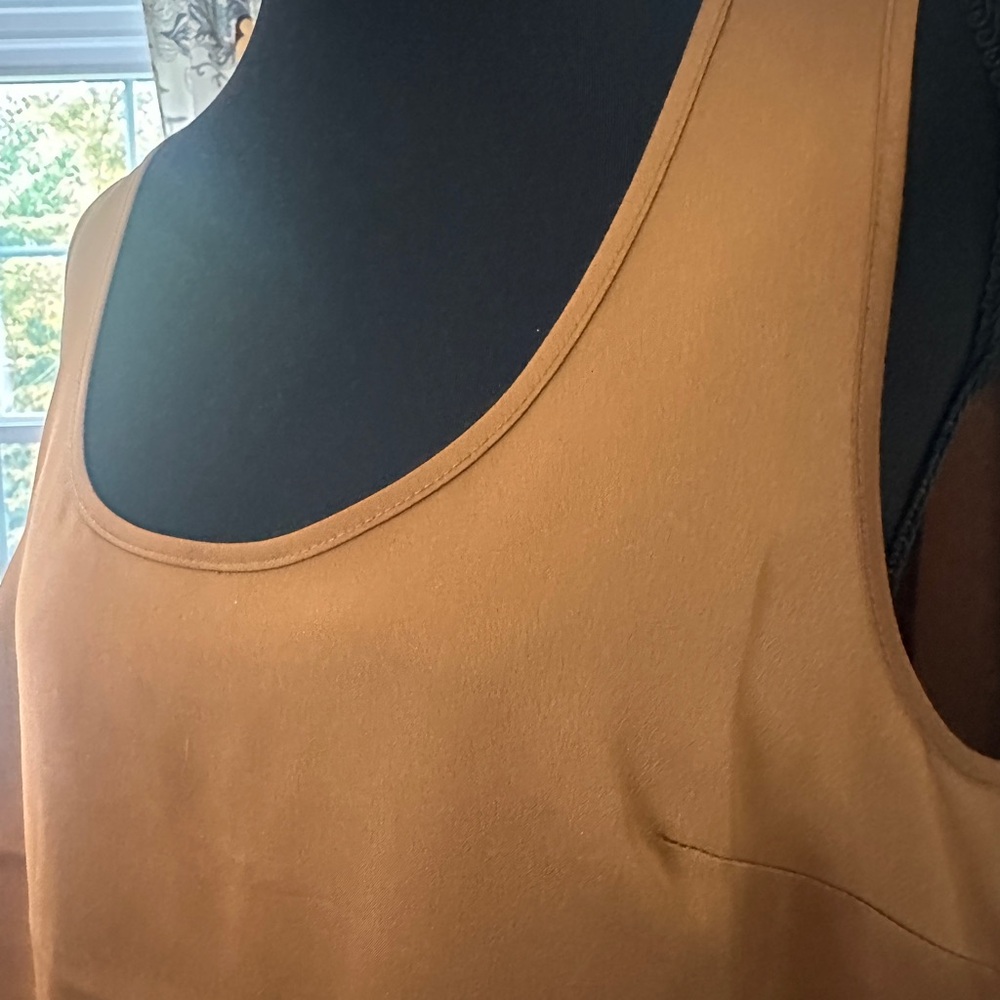 Gold silk cami